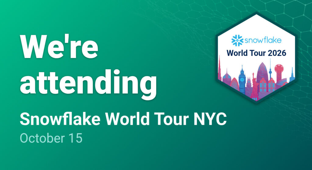 Verato is attending the 2026 Snowflake World Tour in New York.